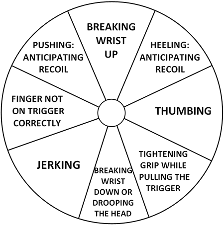 Handgun Shot Placement Chart